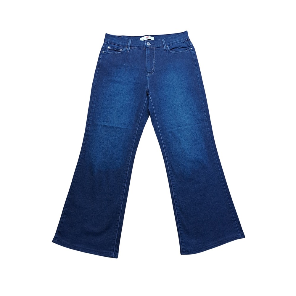 Levi's 512 Perfectly Slimming Bootcut Women 12 S/C Dark Blue Excellent Stretch‎
